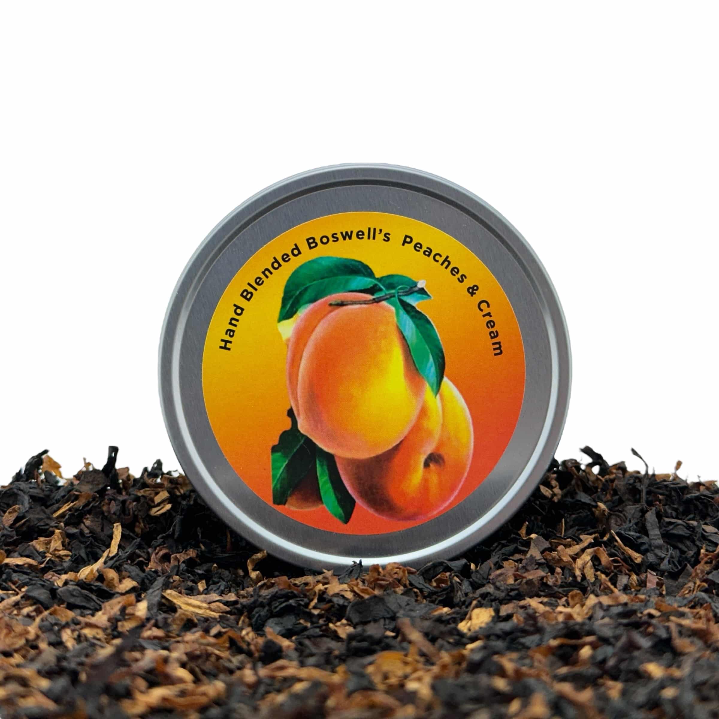 boswell-peaches-and-cream-pfeifentabak-2oz-dose-pfirsich-mild image 1