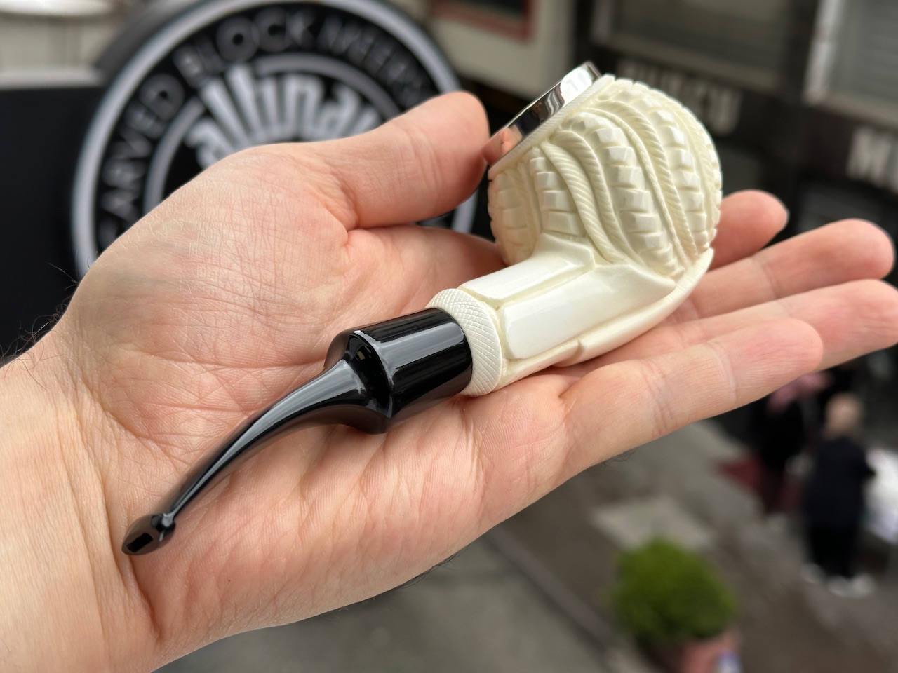 altinay-classic-ottoman-orb-meerschaumpfeife-silber image 2