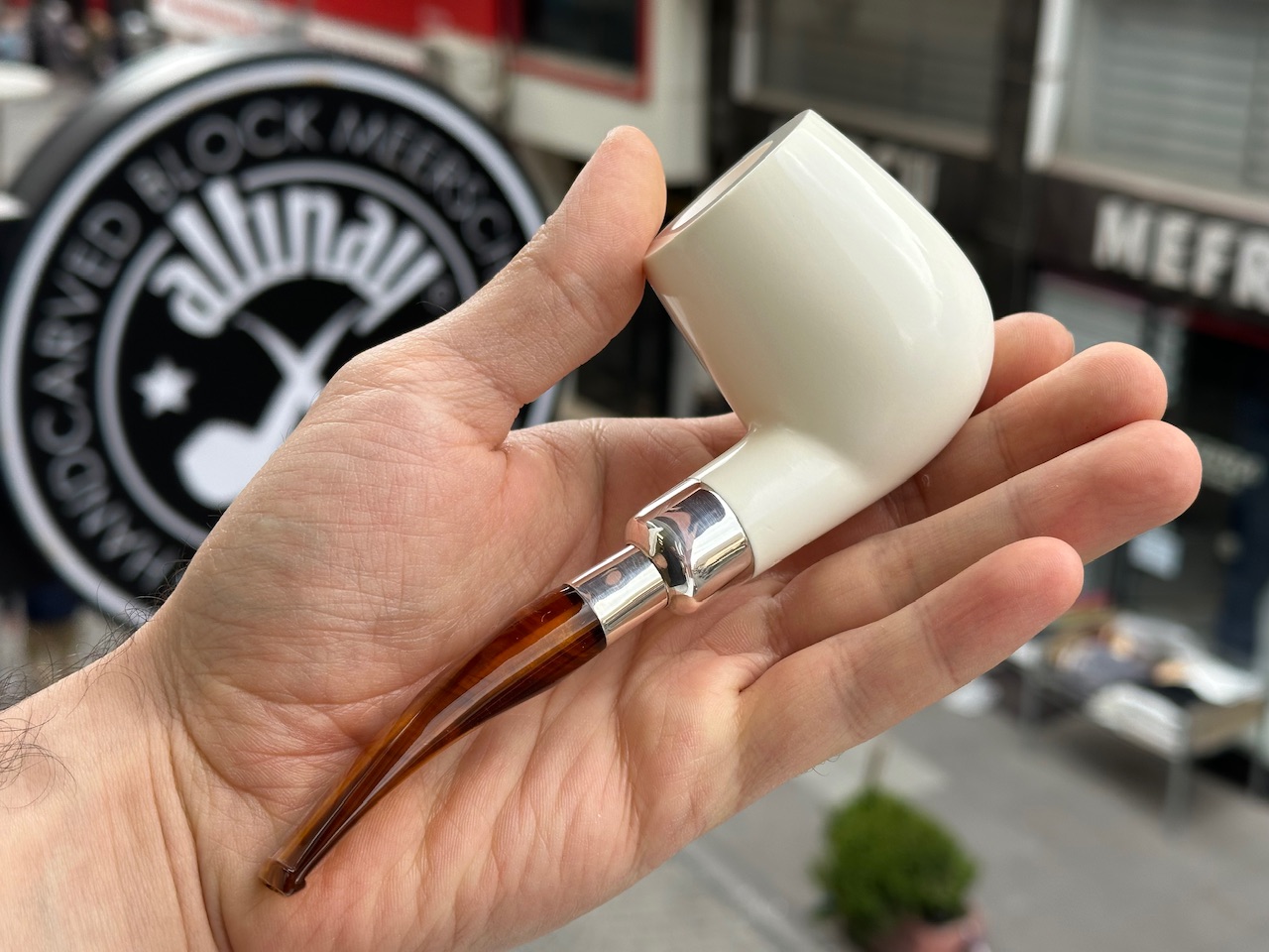 altinay-spigot-billiard-meerschaumpfeife-silber-4 image 2