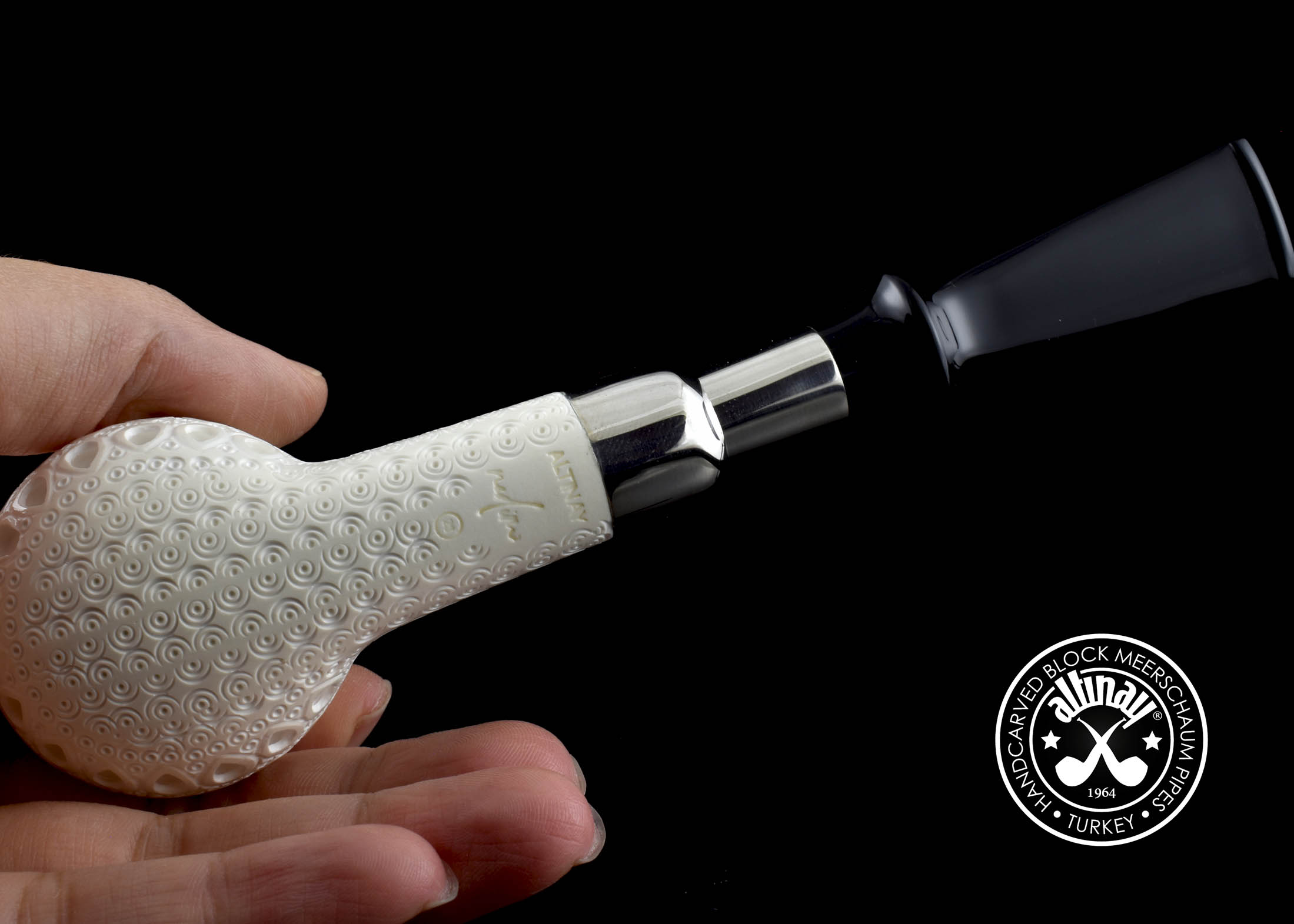 altinay-spigot-latticed-billiard-meerschaumpfeife-geflochten image 5