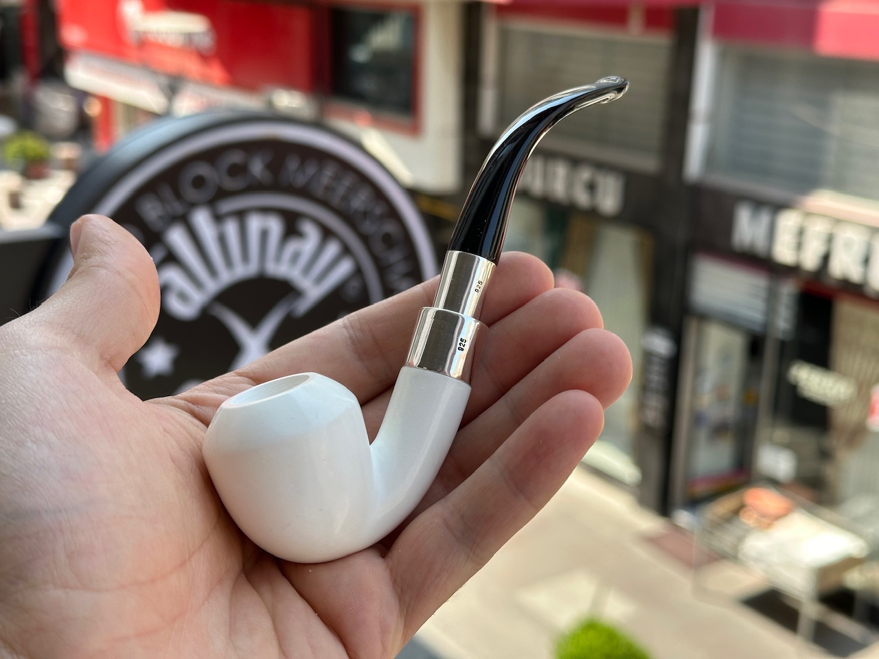 altinay-spigot-dublin-meerschaumpfeife-silber-steckmontur image 1