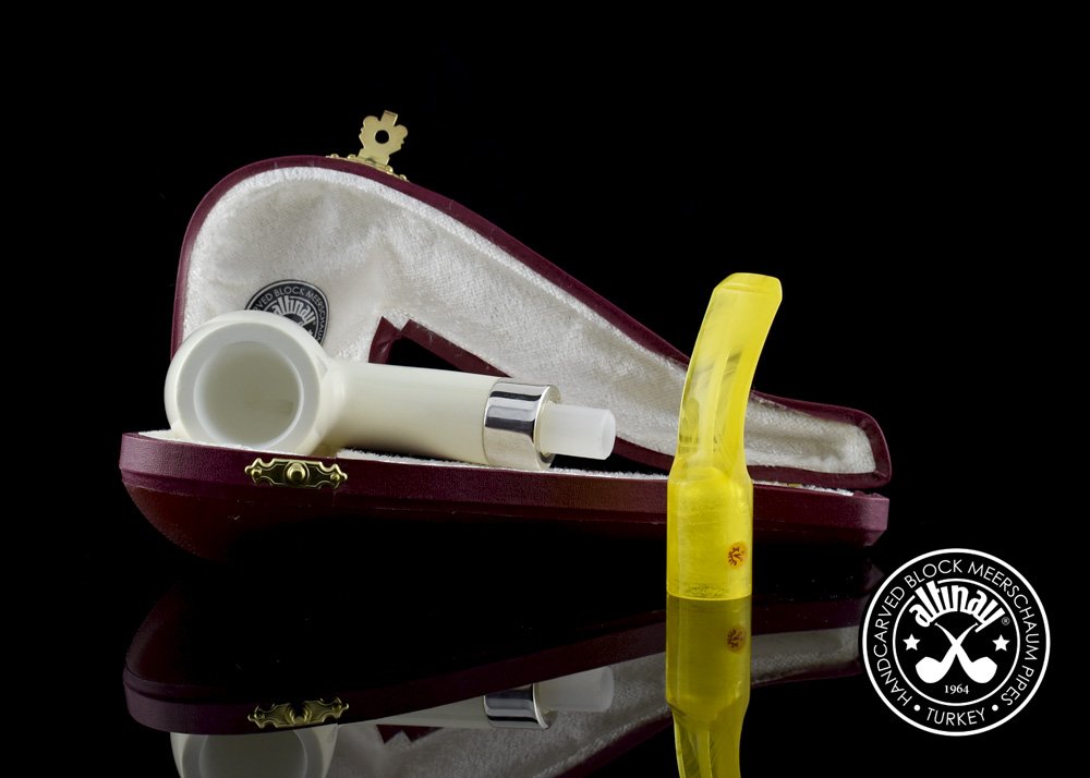 altinay-classic-bent-billiard-meerschaumpfeife-mit-silberring image 2