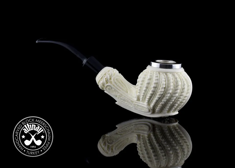altinay-classic-23288-meerschaumpfeife-wicker-silber image 1