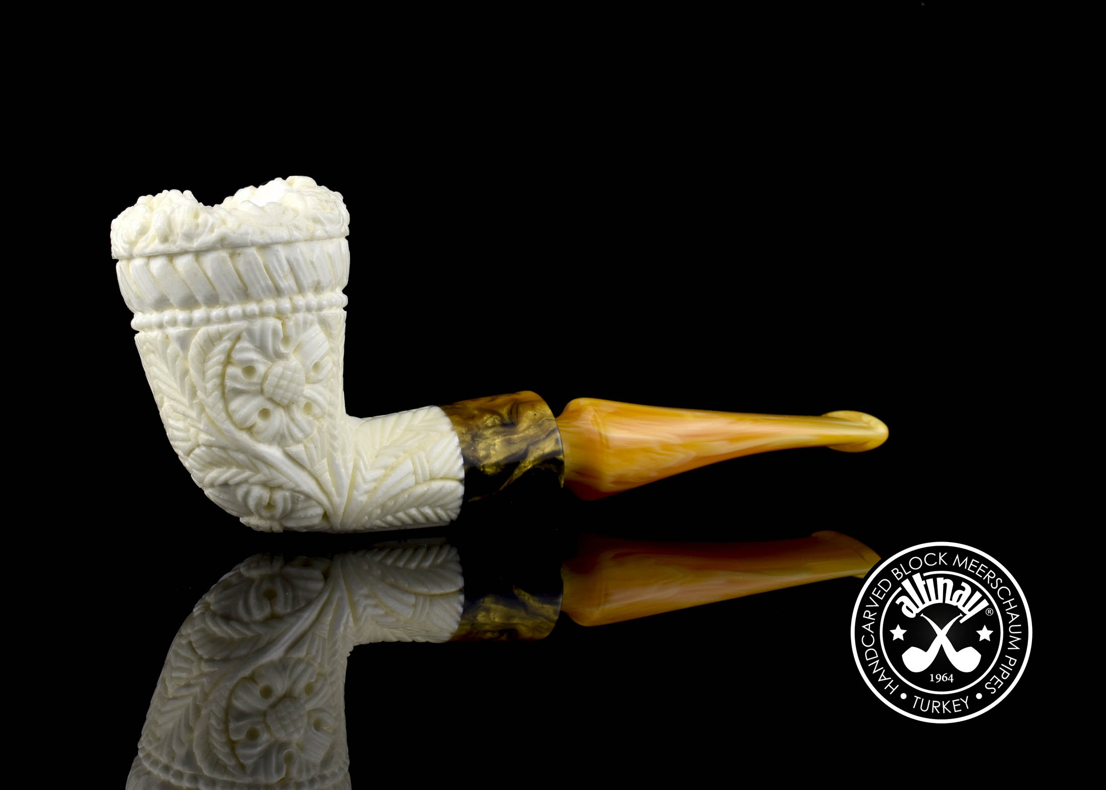 altinay-classic-dublin-meerschaumpfeife-harz-akzent image 1