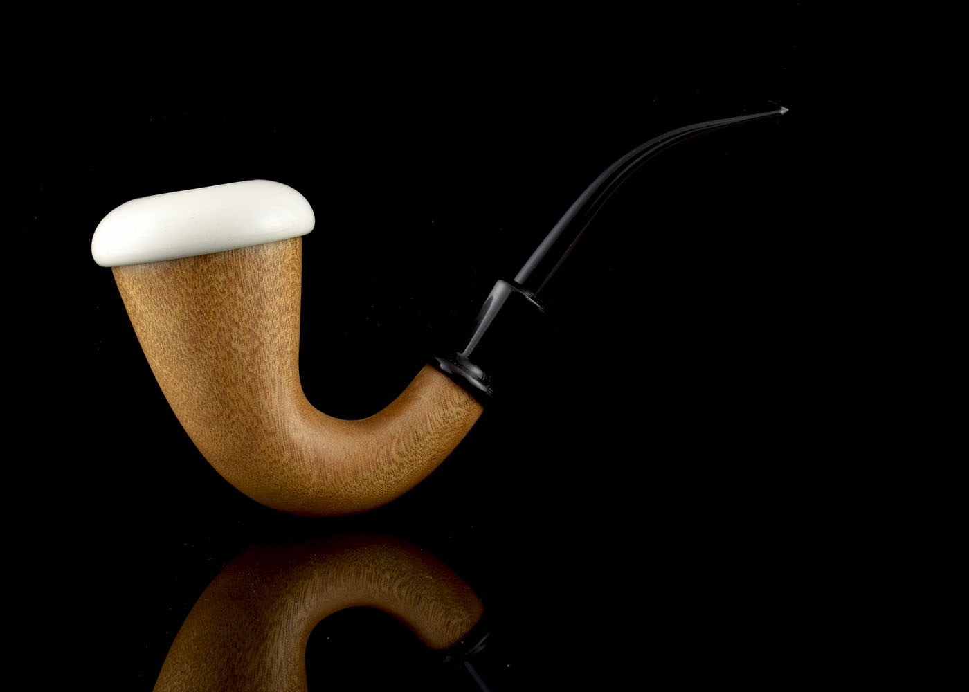 altinay-calabash-okoume-pfeife-medium-meerschaumeinsatz image 2