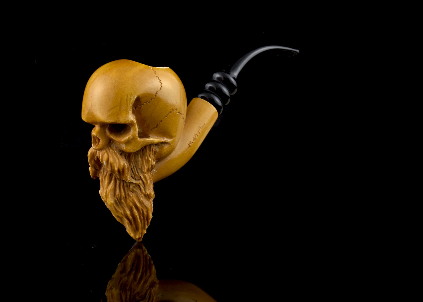 altinay-classic-skull-meerschaumpfeife-totenkopf-handgeschnitzt image 1