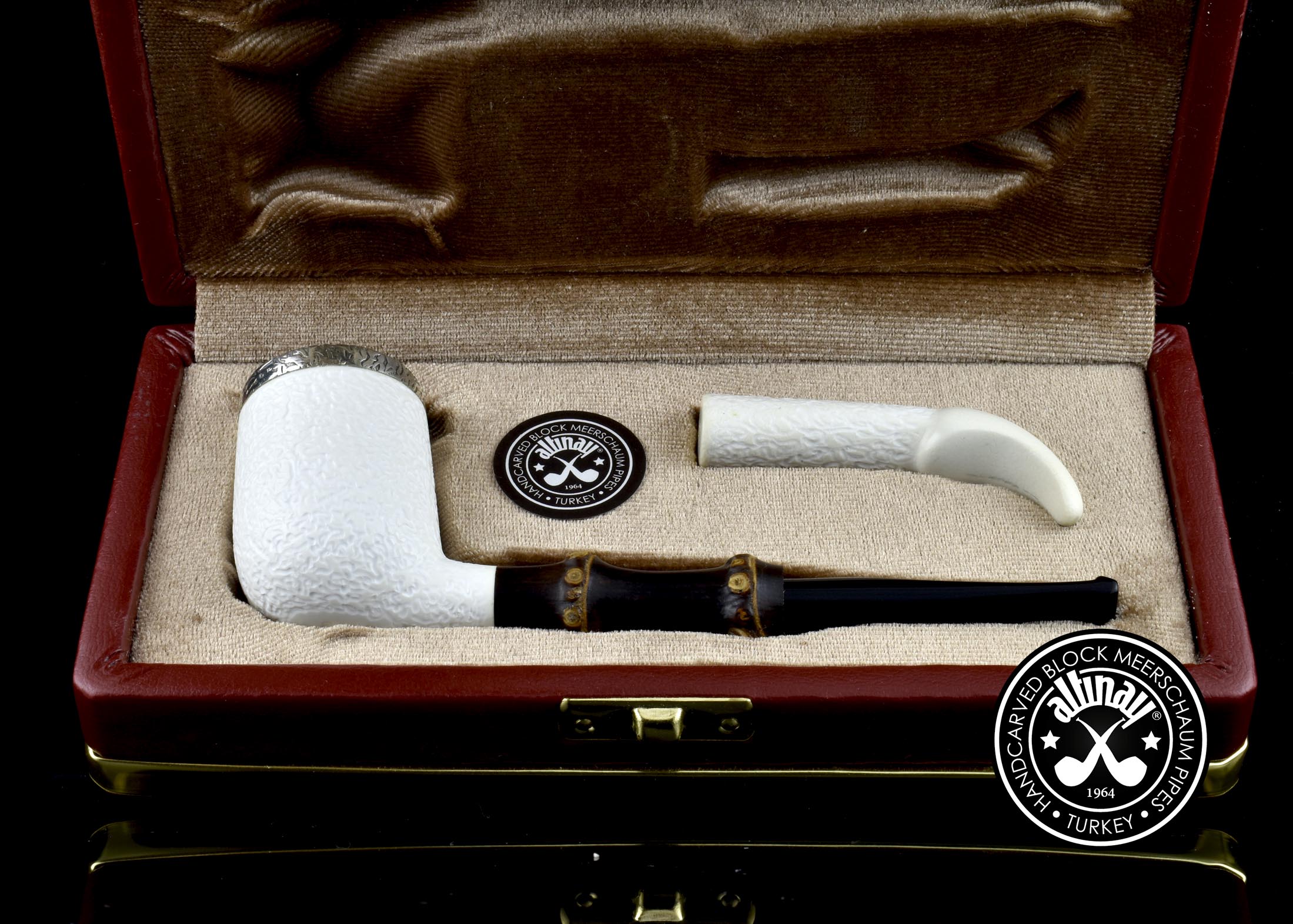 altinay-bamboo-billiard-meerschaumpfeife-set-etui-stopfer-2 image 3
