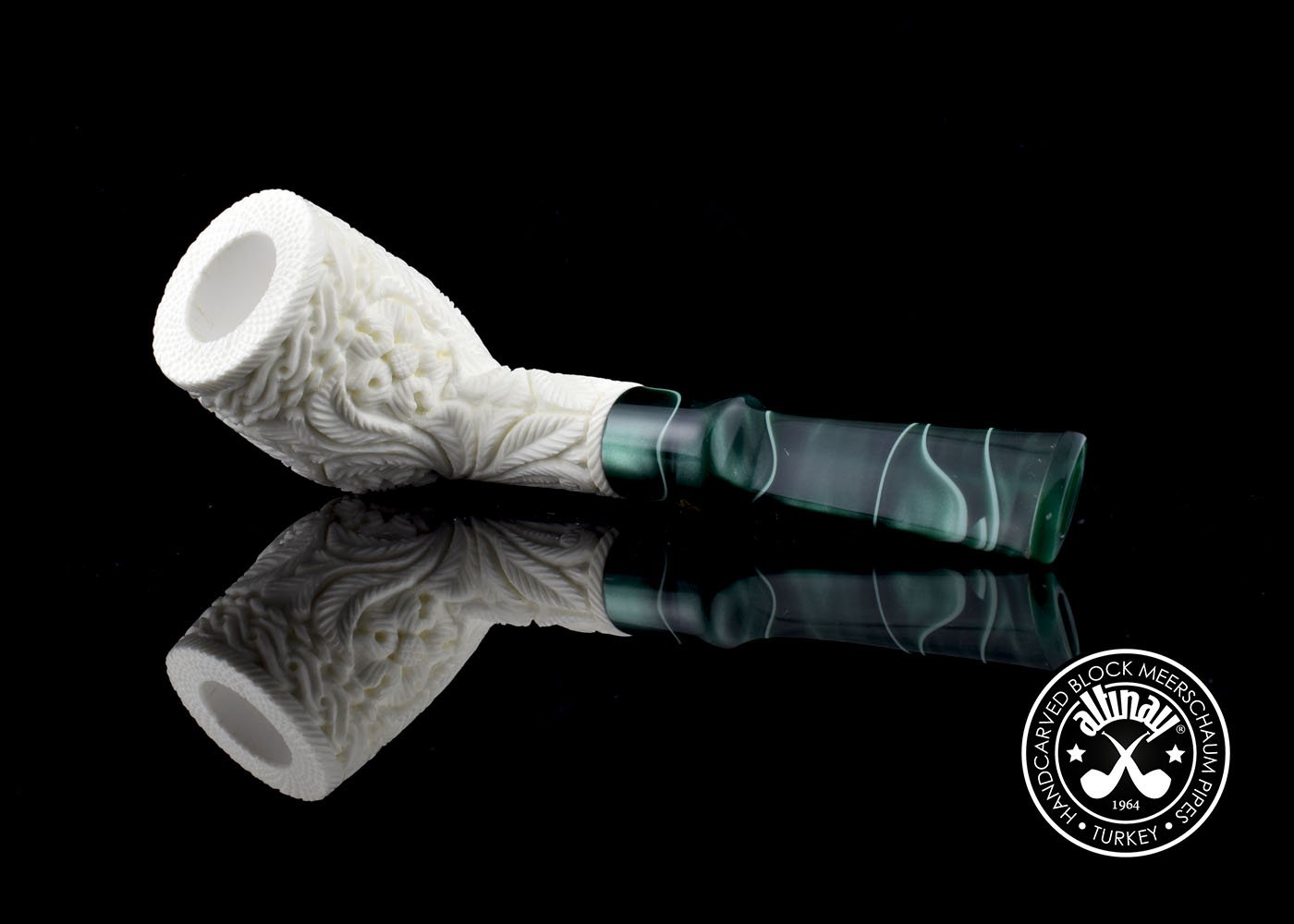 altinay-classic-billiard-meerschaumpfeife-hirschmotiv-natur image 3
