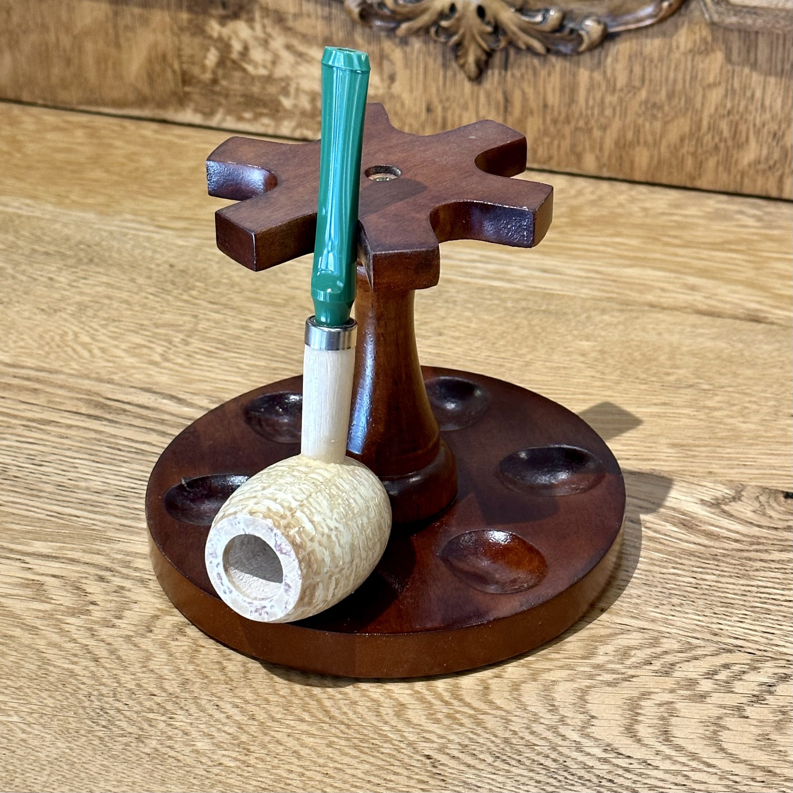 boswell-pfeifenst-nder-holz-rund-f-r-6-pfeifen-kastanie image 2