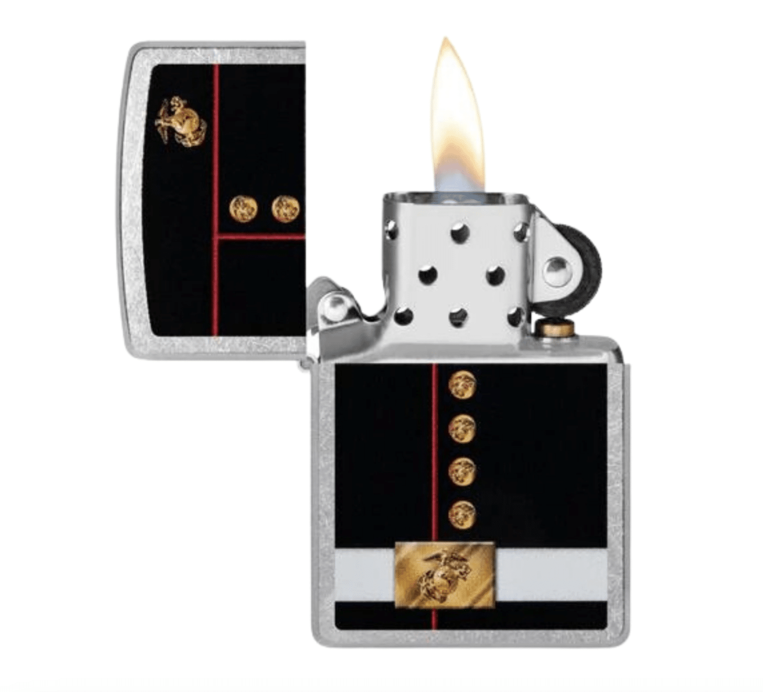 zippo-marines-street-chrome-feuerzeug-color-logo image 2