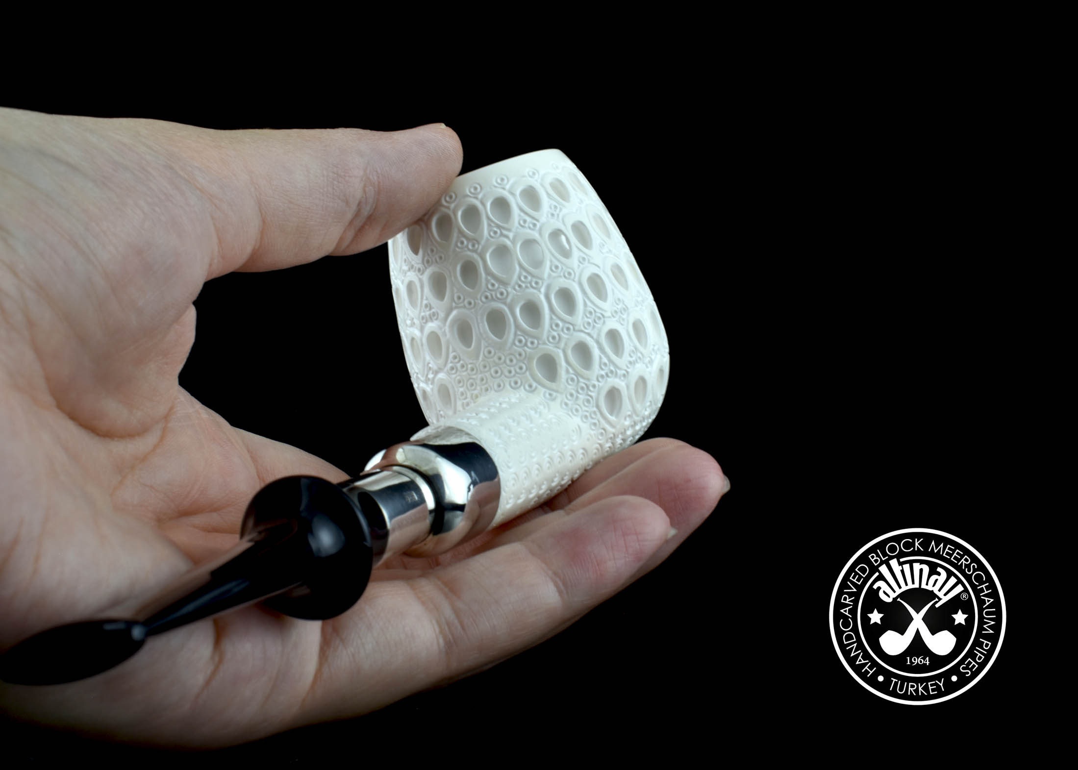 altinay-spigot-latticed-billiard-meerschaumpfeife-geflochten image 7