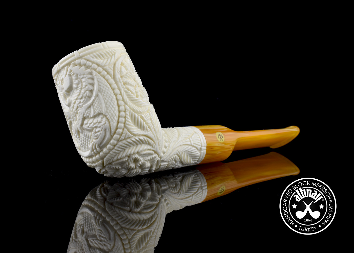 altinay-classic-billiard-tabakpfeife-drachenmotiv image 1
