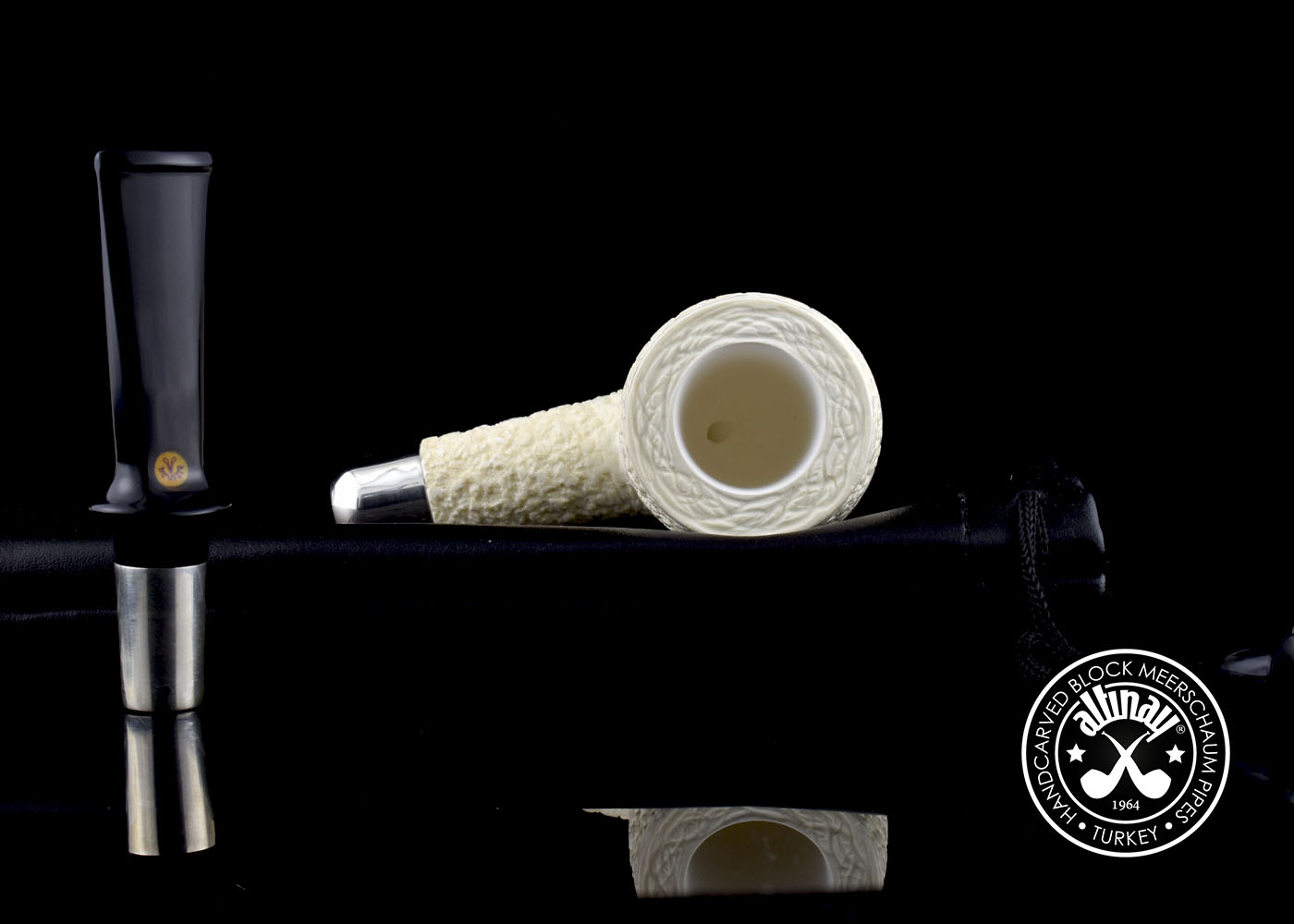 altinay-spigot-billiard-meerschaumpfeife-silber-6 image 7
