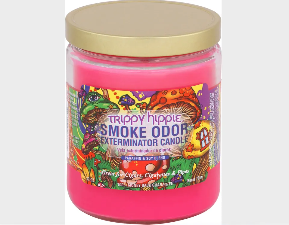 smoke-odor-exterminator-trippy-hippie-duftkerze-13oz-orange image 1