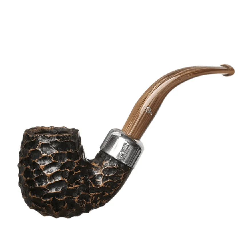 peterson-derry-rusticated-x220-pfeife-bent-billiard-bruy-re image 1