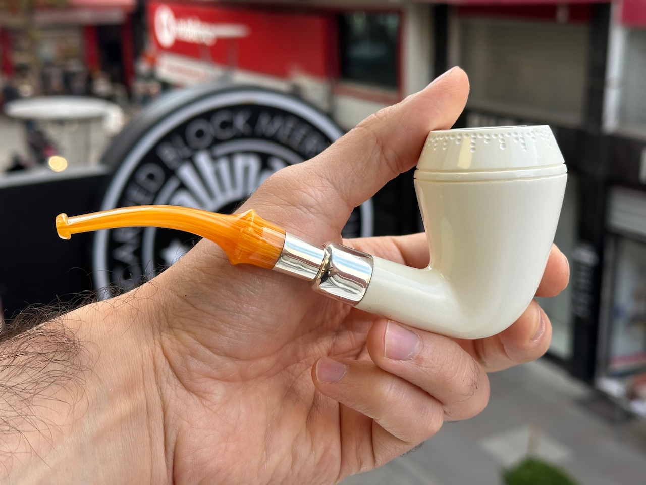 altinay-rhodesian-silber-spigot-tabakpfeife-meerschaum image 3