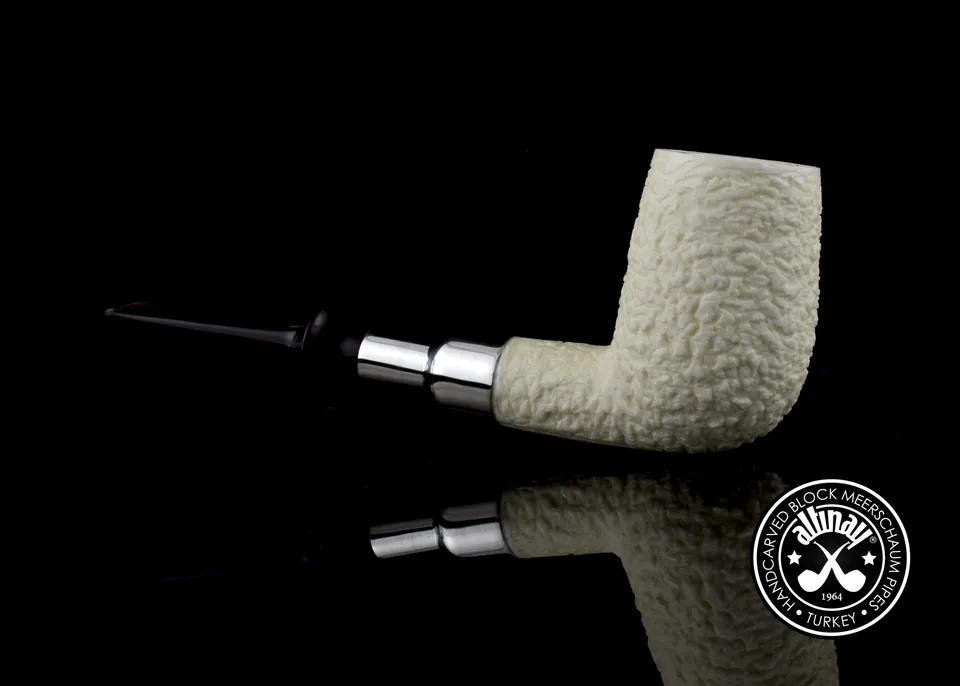 altinay-spigot-billard-meerschaumpfeife-silber-army image 1