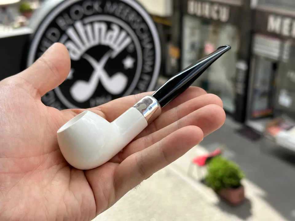 altinay-army-apple-meerschaumpfeife-silber image 1