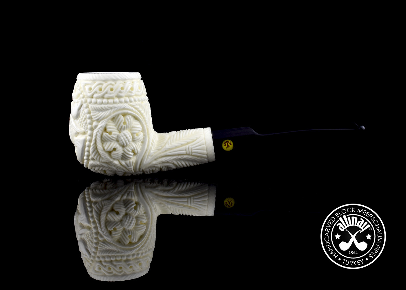 altinay-classic-billiard-meerschaumpfeife-hirschmotiv image 4