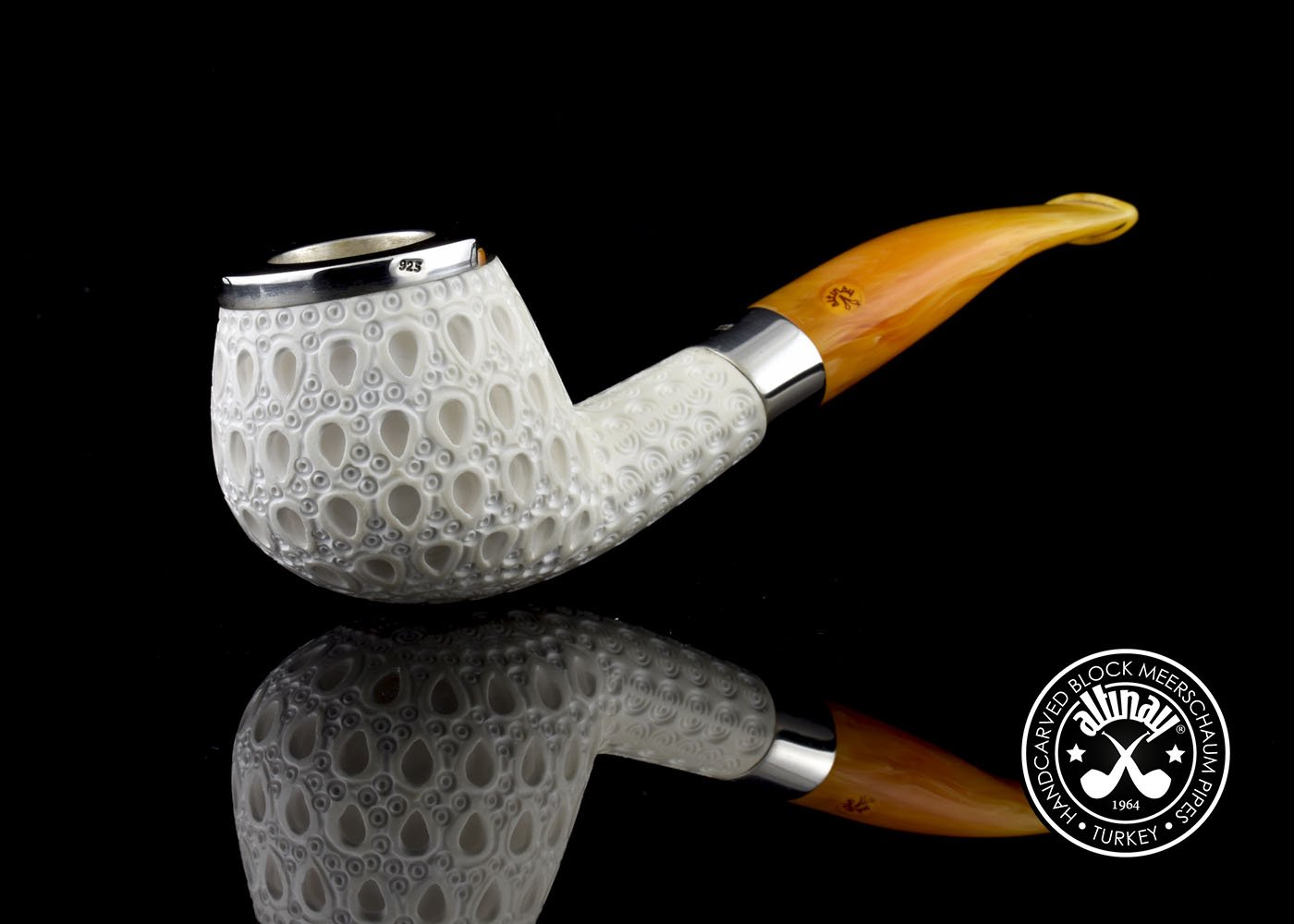 altinay-diplomat-meerschaumpfeife-silberring image 1