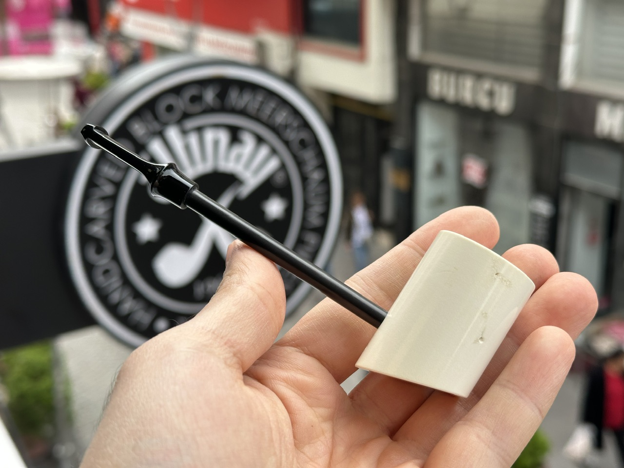 altinay-carbon-fiber-natural-smooth-poker-meerschaumpfeife image 4