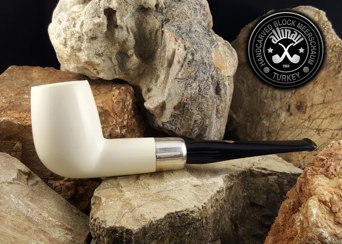 altinay-spigot-army-billiard-pfeife-silber-army-meerschaum image 6