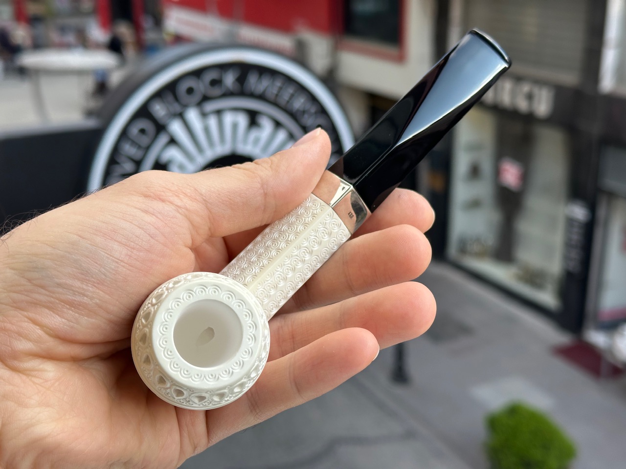 altinay-classic-bulldog-meerschaumpfeife-silberring-glatt image 5