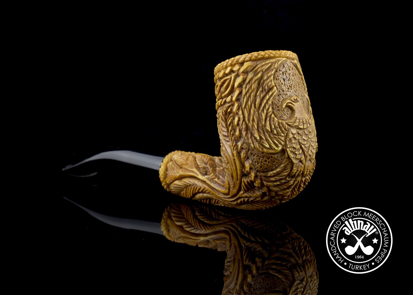 altinay-eagle-s-claw-billiard-tabakpfeife-meerschaum-gebogen image 1