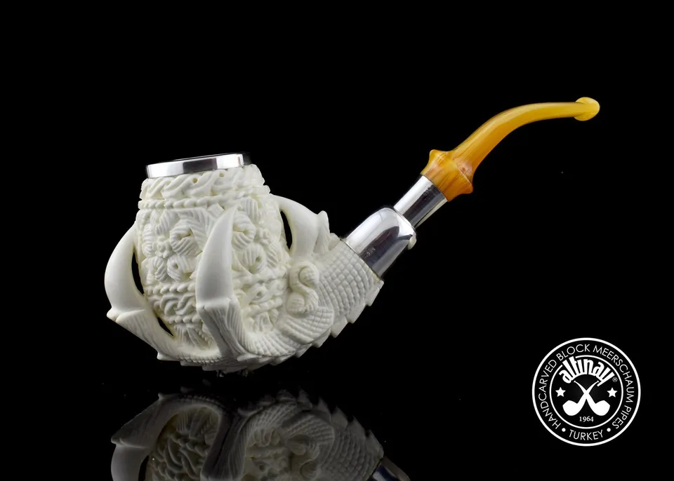 altinay-eagle-s-claw-35174-meerschaumpfeife-silber-spigot image 1