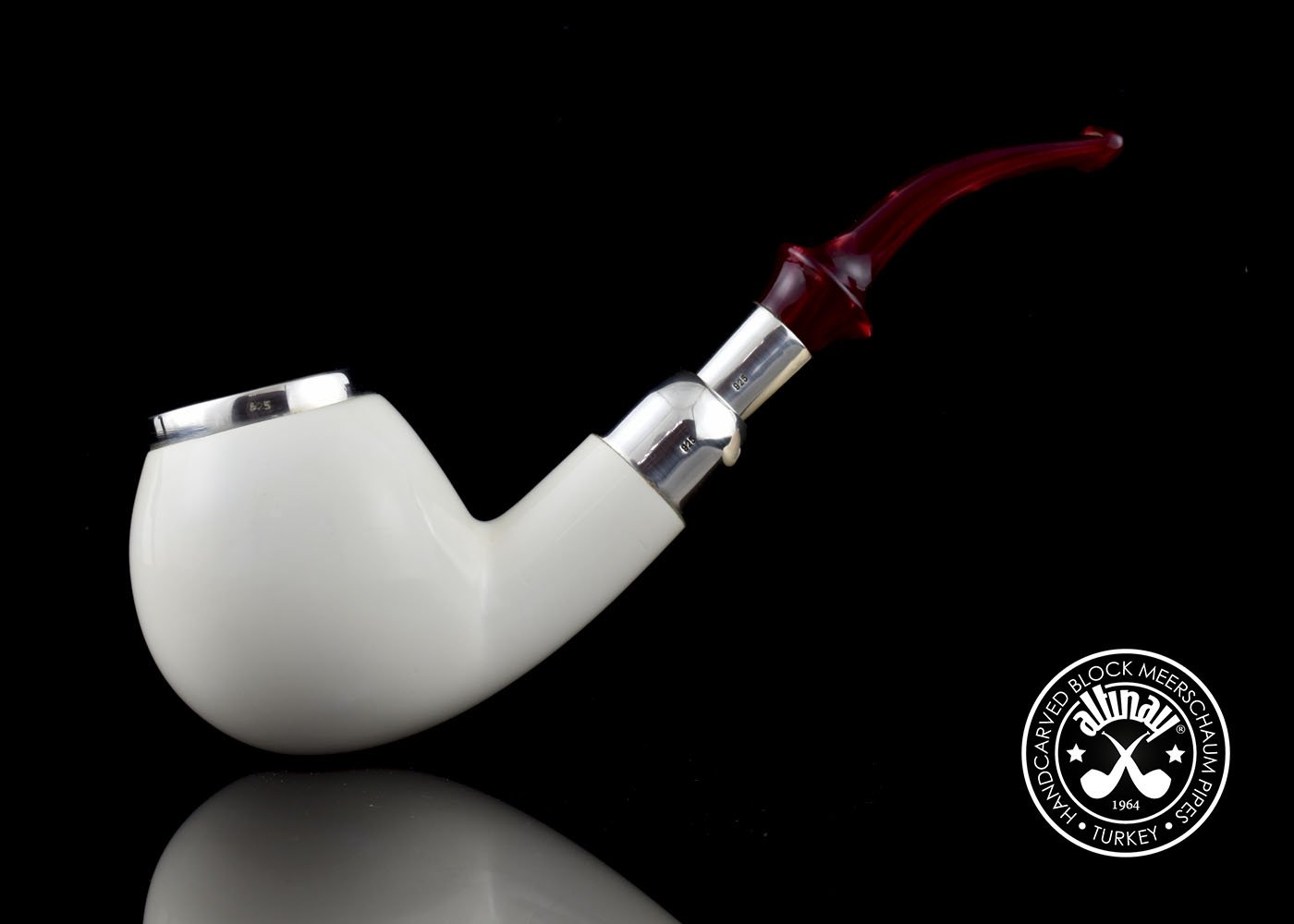 altinay-apple-39699-meerschaumpfeife-silber-spigot image 4