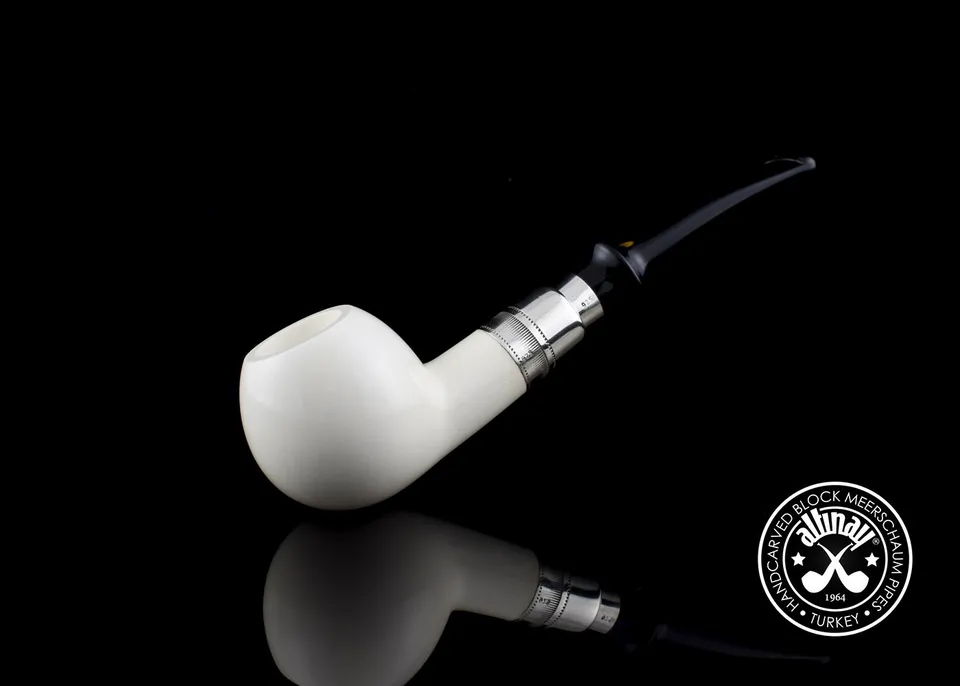 altinay-spigot-diplomat-30534-meerschaumpfeife-silber image 1