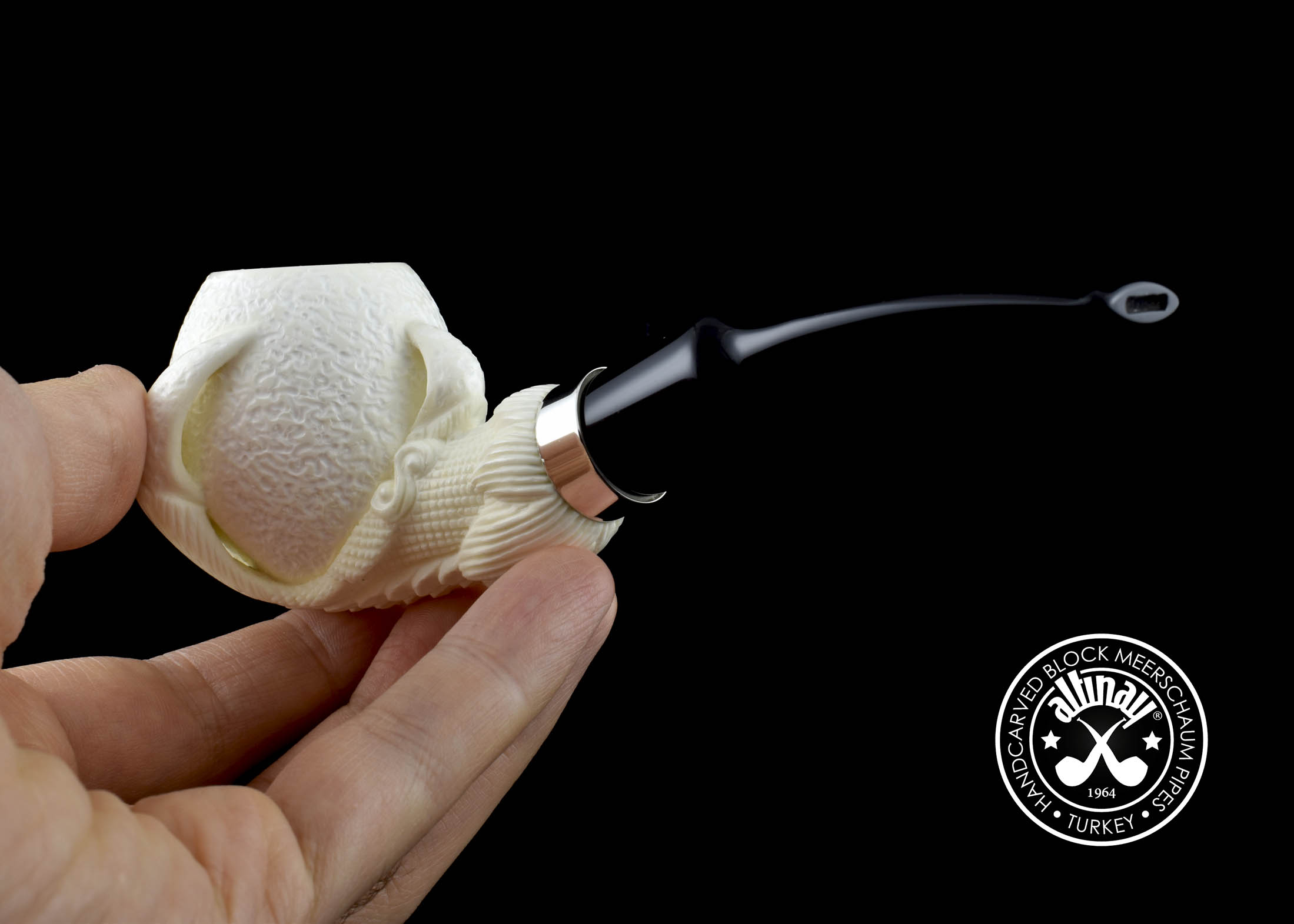 altinay-eagle-s-claw-claw-meerschaumpfeife-silberring image 6
