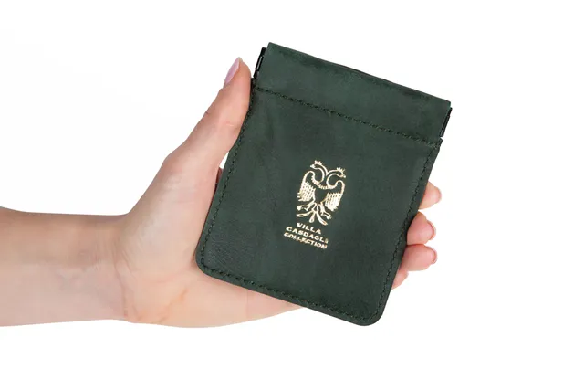 villa-casdagli-leather-pouch-wallet-lederetui-gr-n image 1