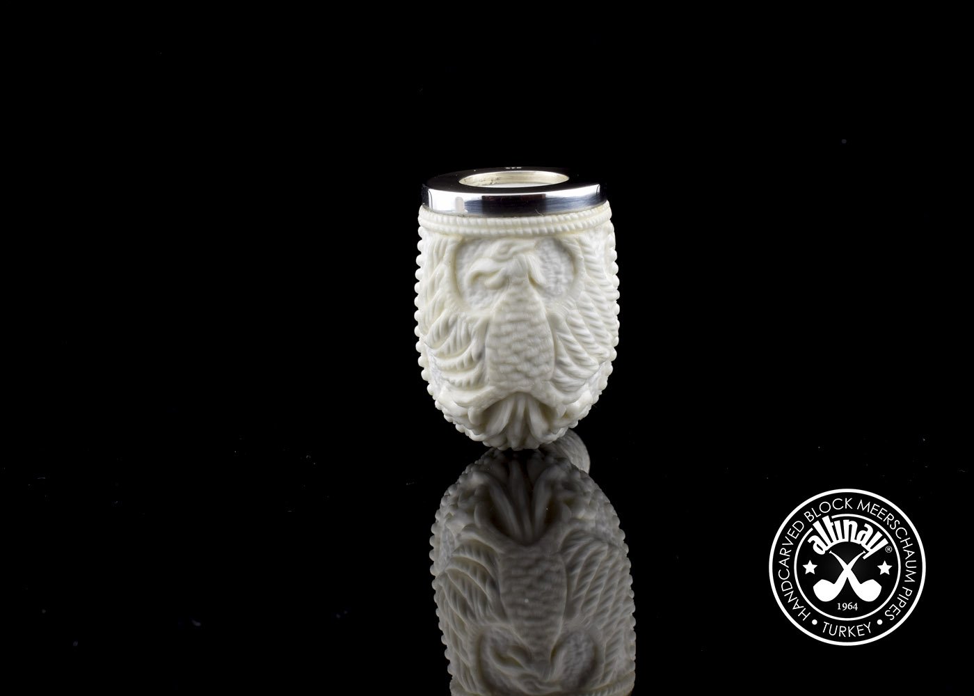 altinay-eagle-s-claw-billiard-meerschaumpfeife-adler-silber image 4