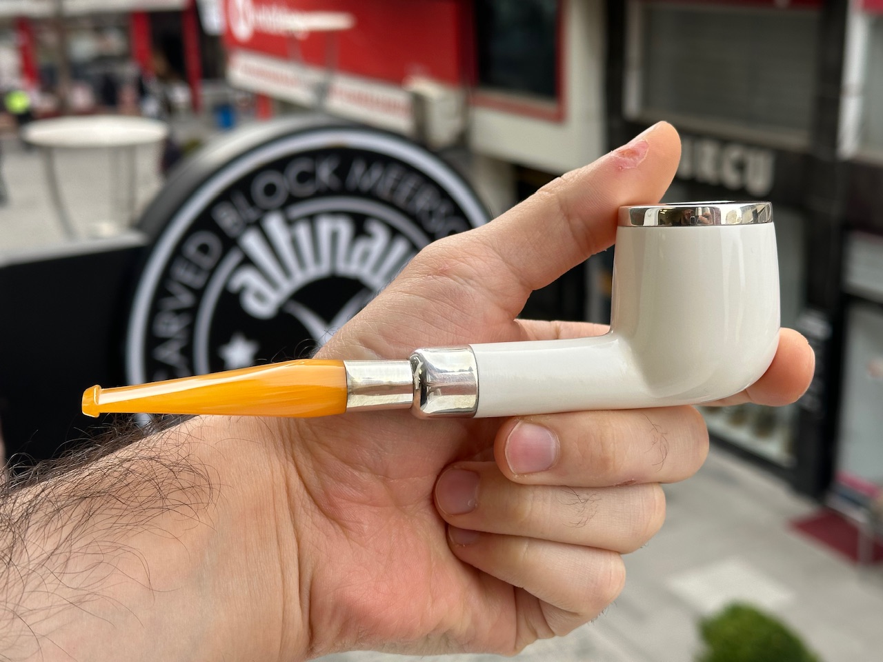 altinay-spigot-top-silver-billiard-meerschaumpfeife-silber image 3