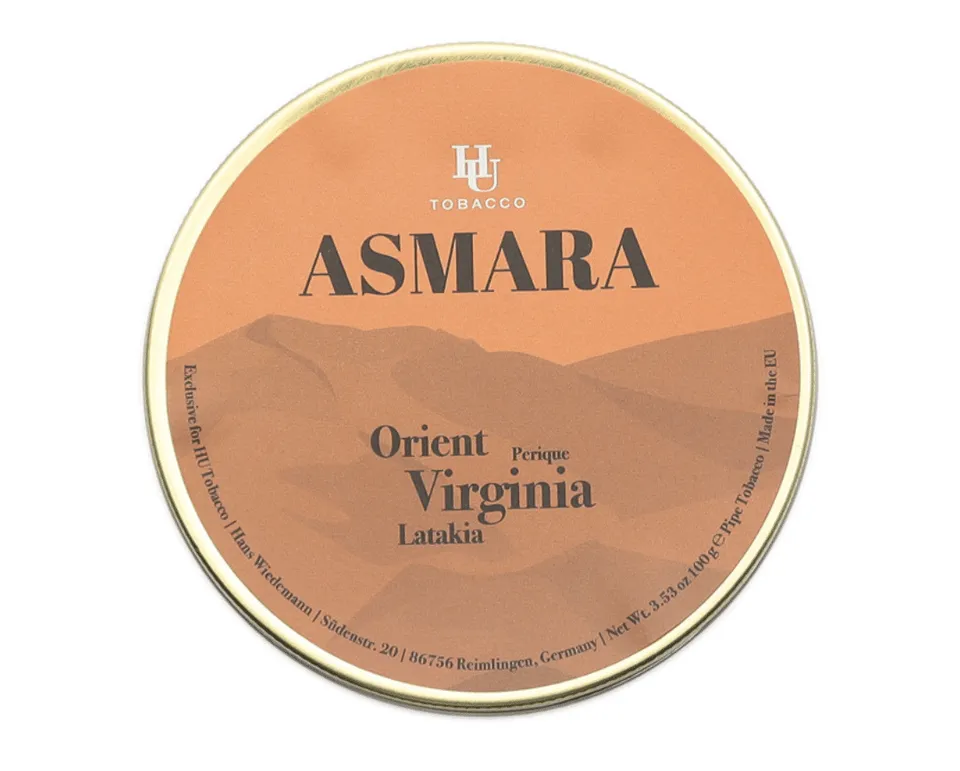 hu-tobacco-asmara-pfeifentabak-100g-dose-english image 1
