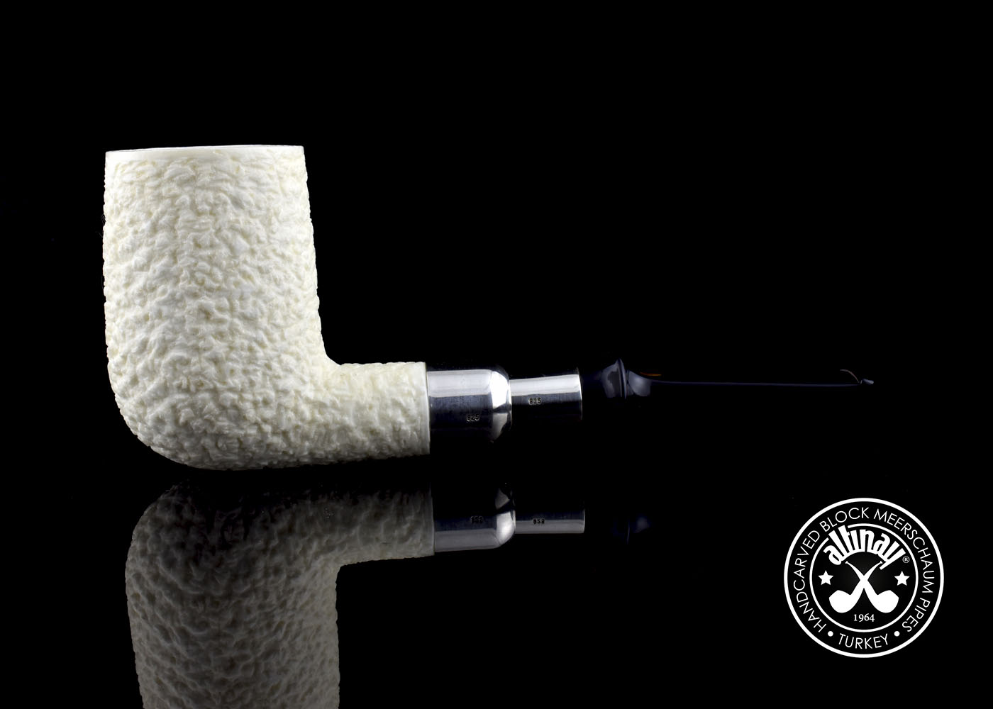 altinay-spigot-billiard-meerschaumpfeife-silber image 3