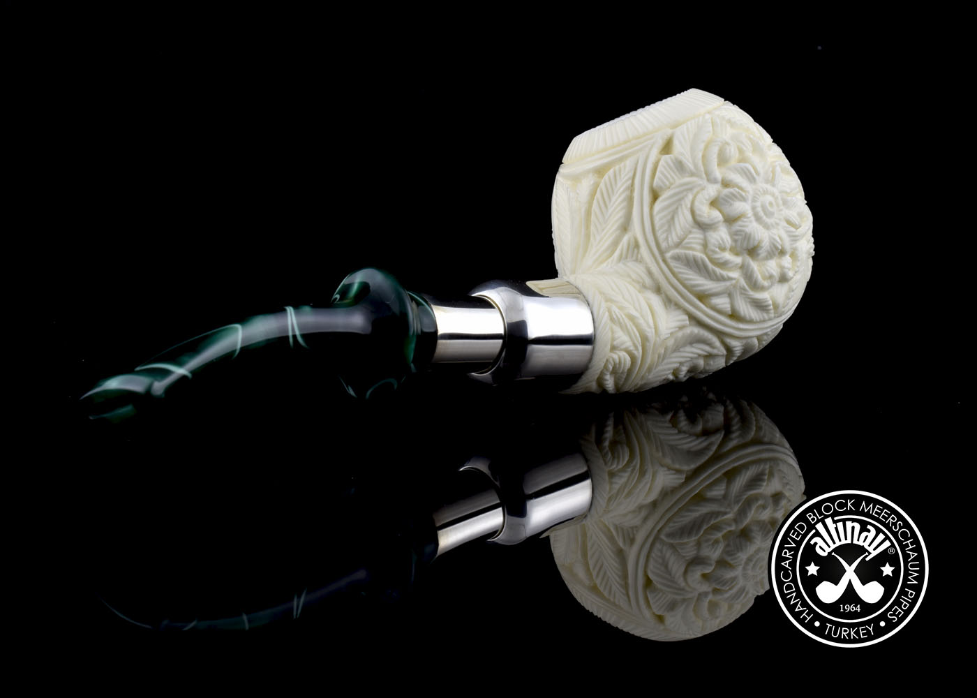 altinay-spigot-ball-meerschaumpfeife-silber-spigot-mundst-ck image 4