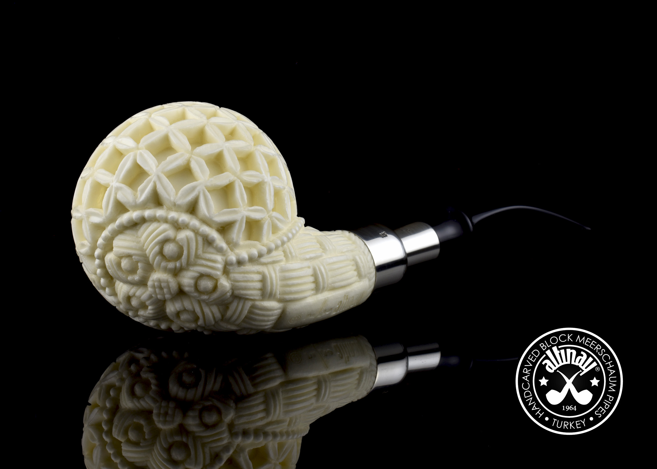 altinay-spigot-apple-meerschaumpfeife-silber-apfelform-2 image 4