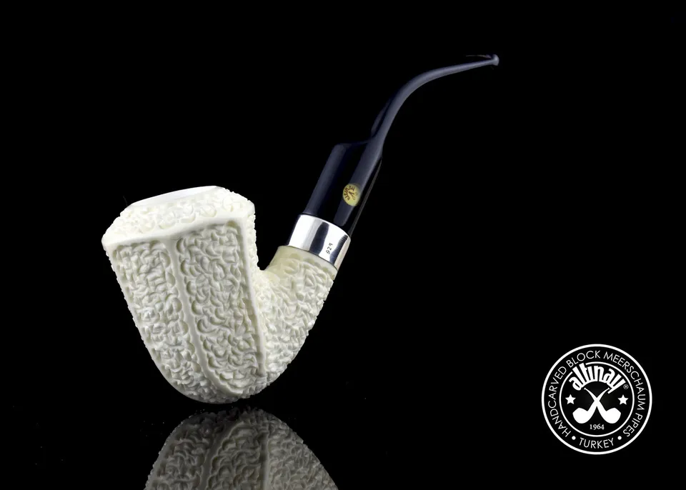 altinay-classic-panel-meerschaumpfeife-mit-silberring image 1