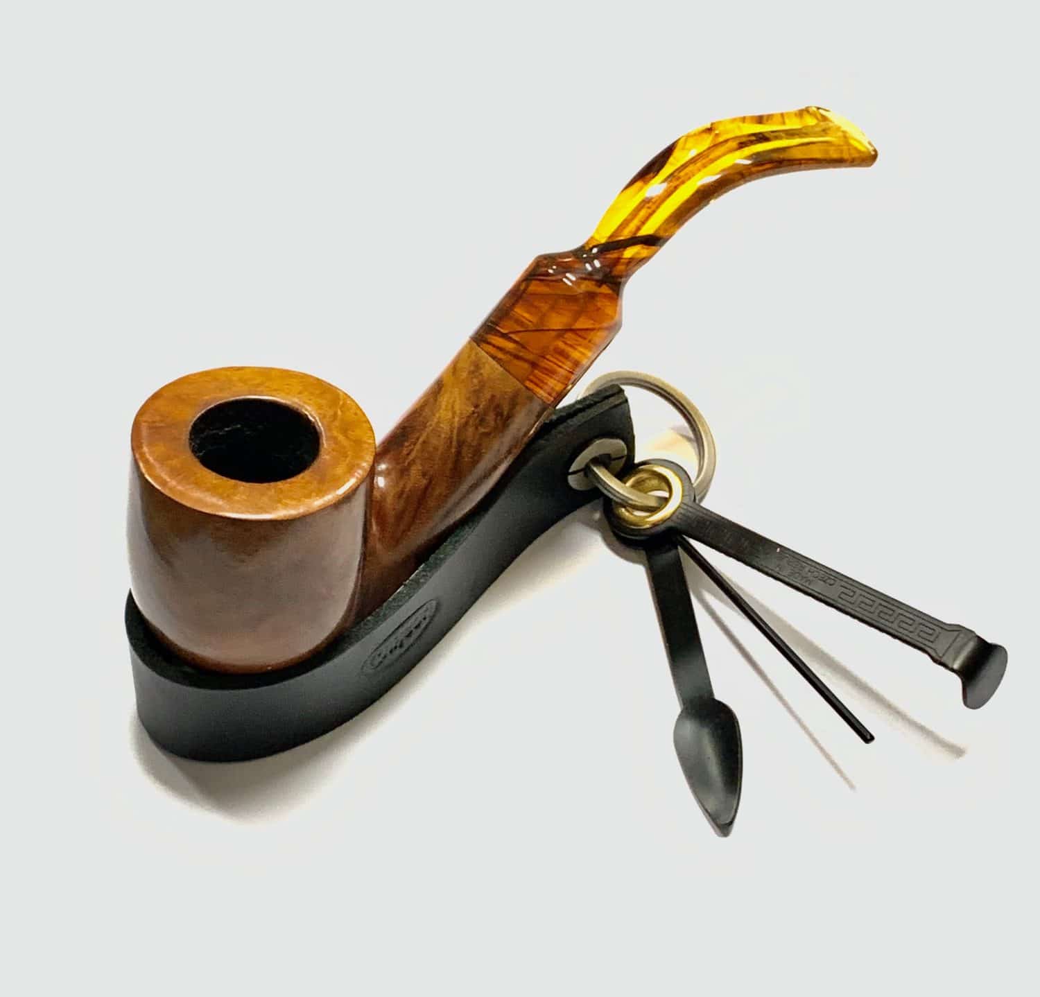 chacom-one-pfeifenst-nder-leder-schwarz-mit-stopfer image 2
