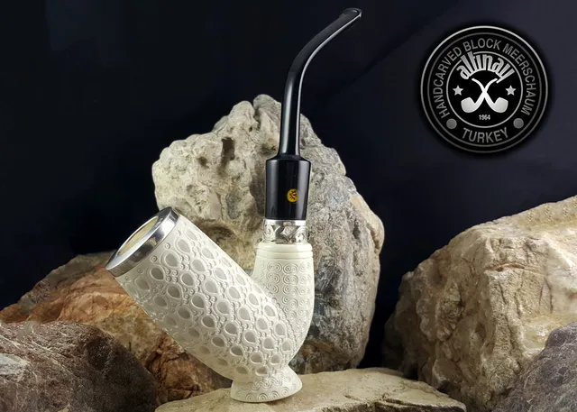altinay-classic-sitter-chimney-meerschaumpfeife-silber image 1