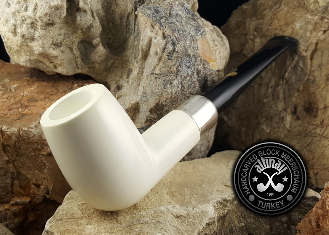 altinay-spigot-army-billiard-pfeife-silber-army-meerschaum image 4