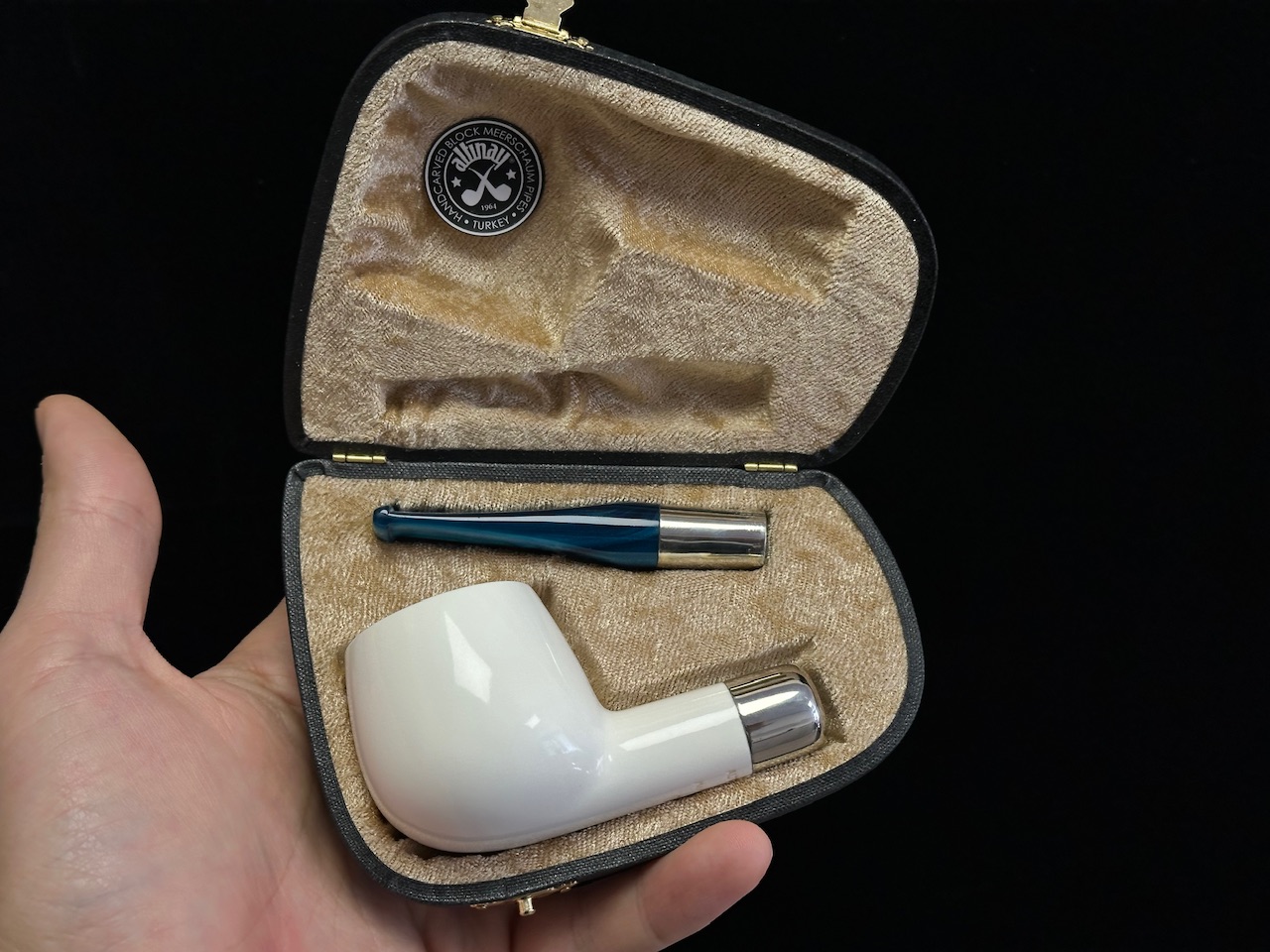 altinay-spigot-apple-meerschaumpfeife-silberring-2 image 8