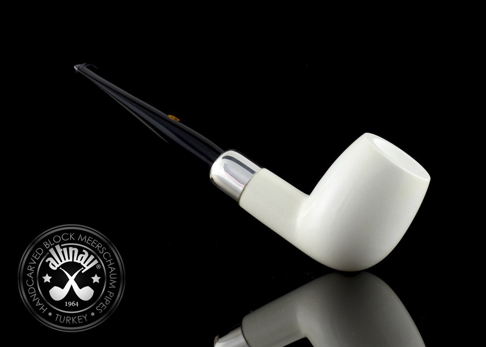 altinay-billiard-army-meerschaumpfeife-silberring image 1