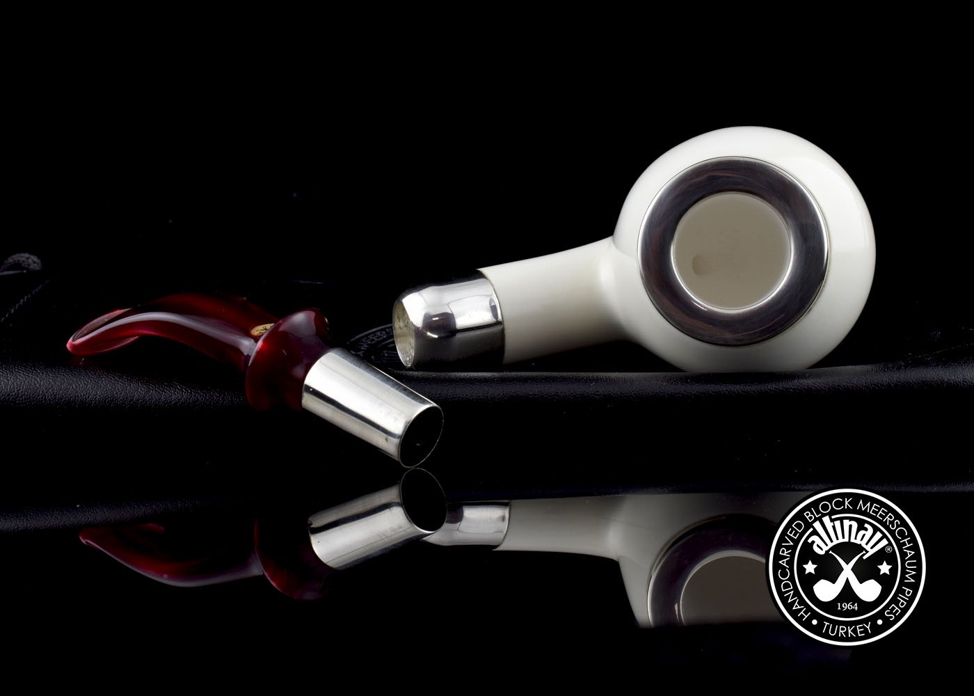 altinay-apple-39699-meerschaumpfeife-silber-spigot image 2