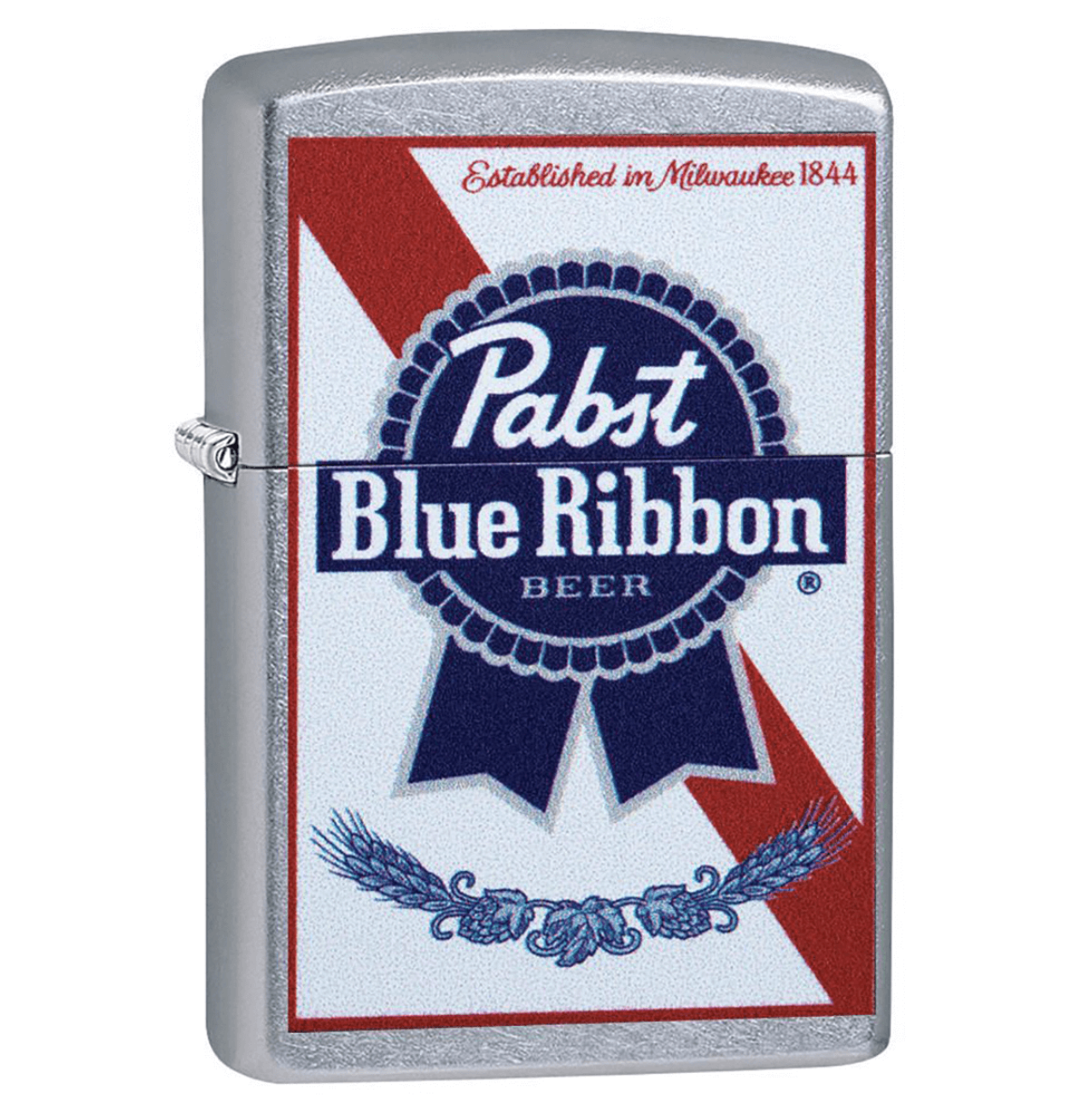 zippo-pabst-blue-ribbon-feuerzeug-wei-street-chrome image 1
