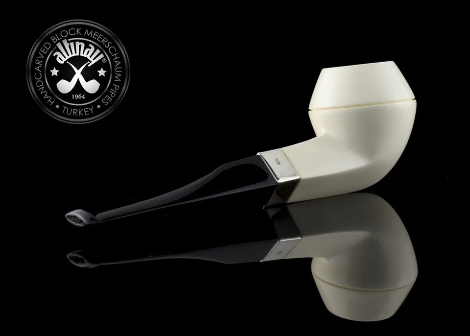 altinay-classic-bulldog-meerschaumpfeife-mit-silberband image 1