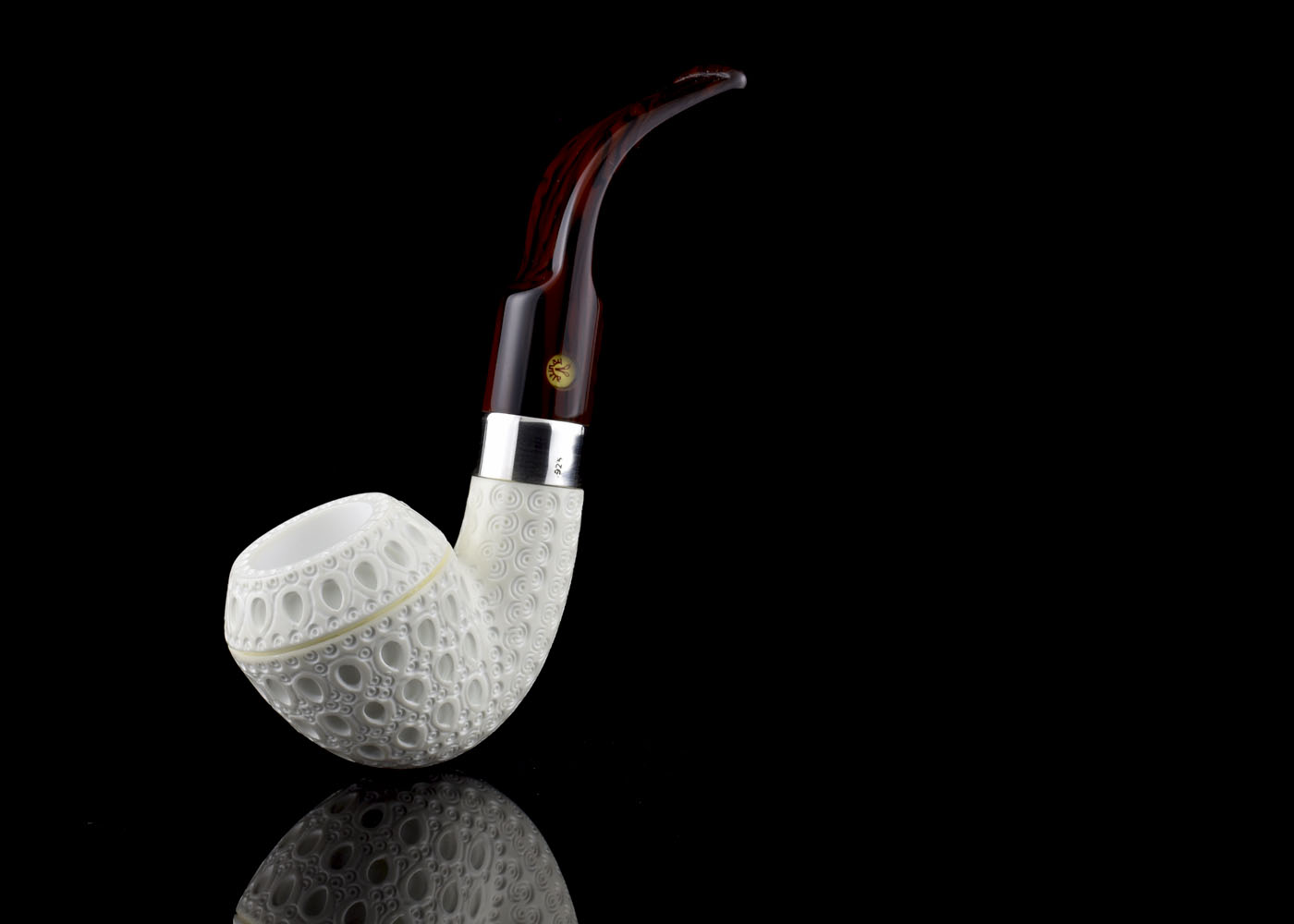 altinay-rhodesian-meerschaumpfeife-silberring image 1