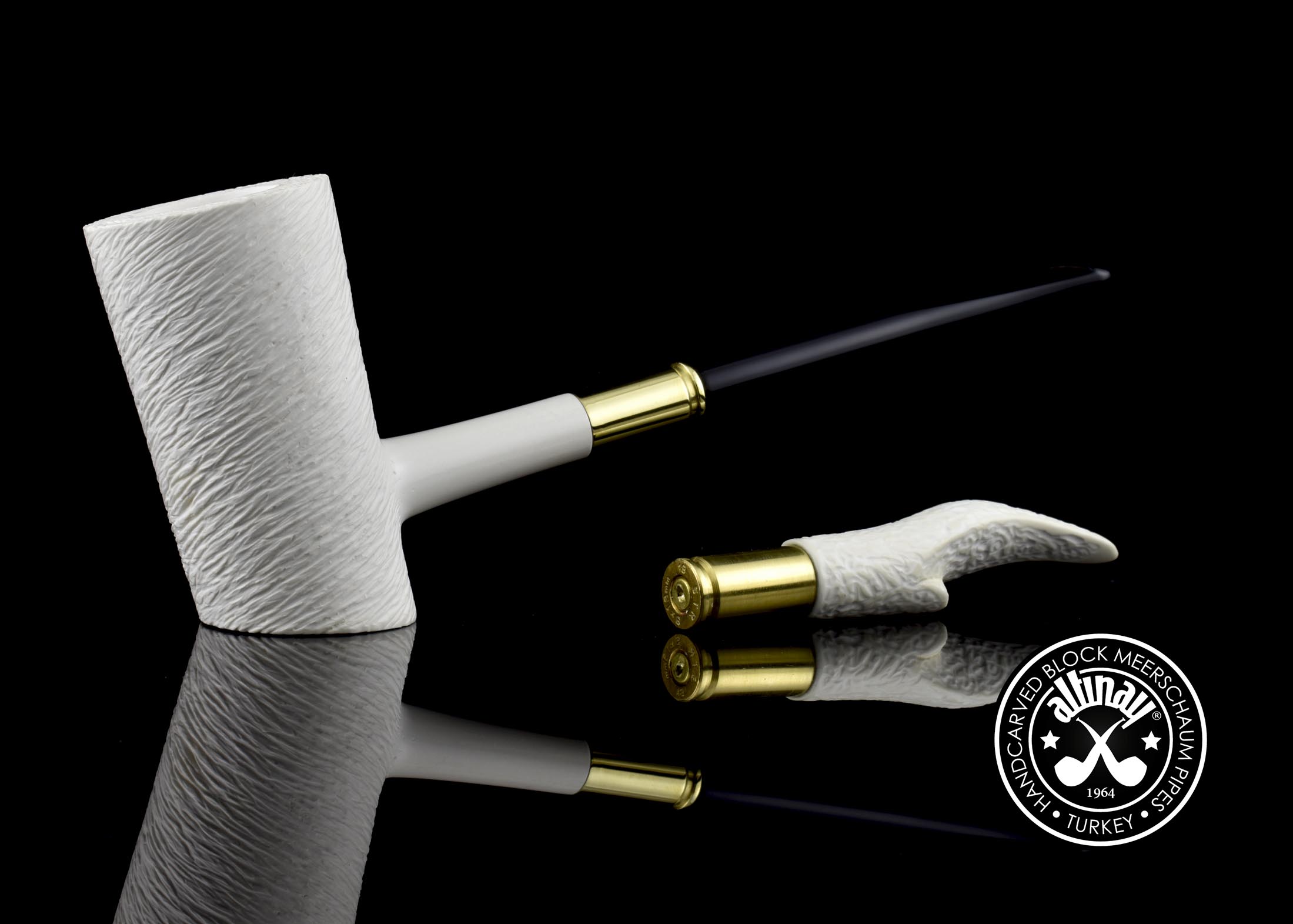 altinay-classic-bullet-shank-poker-meerschaumpfeife-set-mit-etui image 1